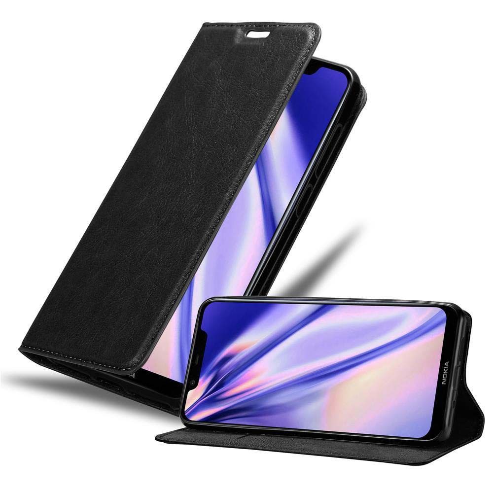 Cadorabo Handyhülle für Nokia 7.1 PLUS / X7 Hülle Nokia 7.1 PLUS / X7, Hülle Schutzhülle mit Standfunktion, Magnetverschluss und Kartenfach