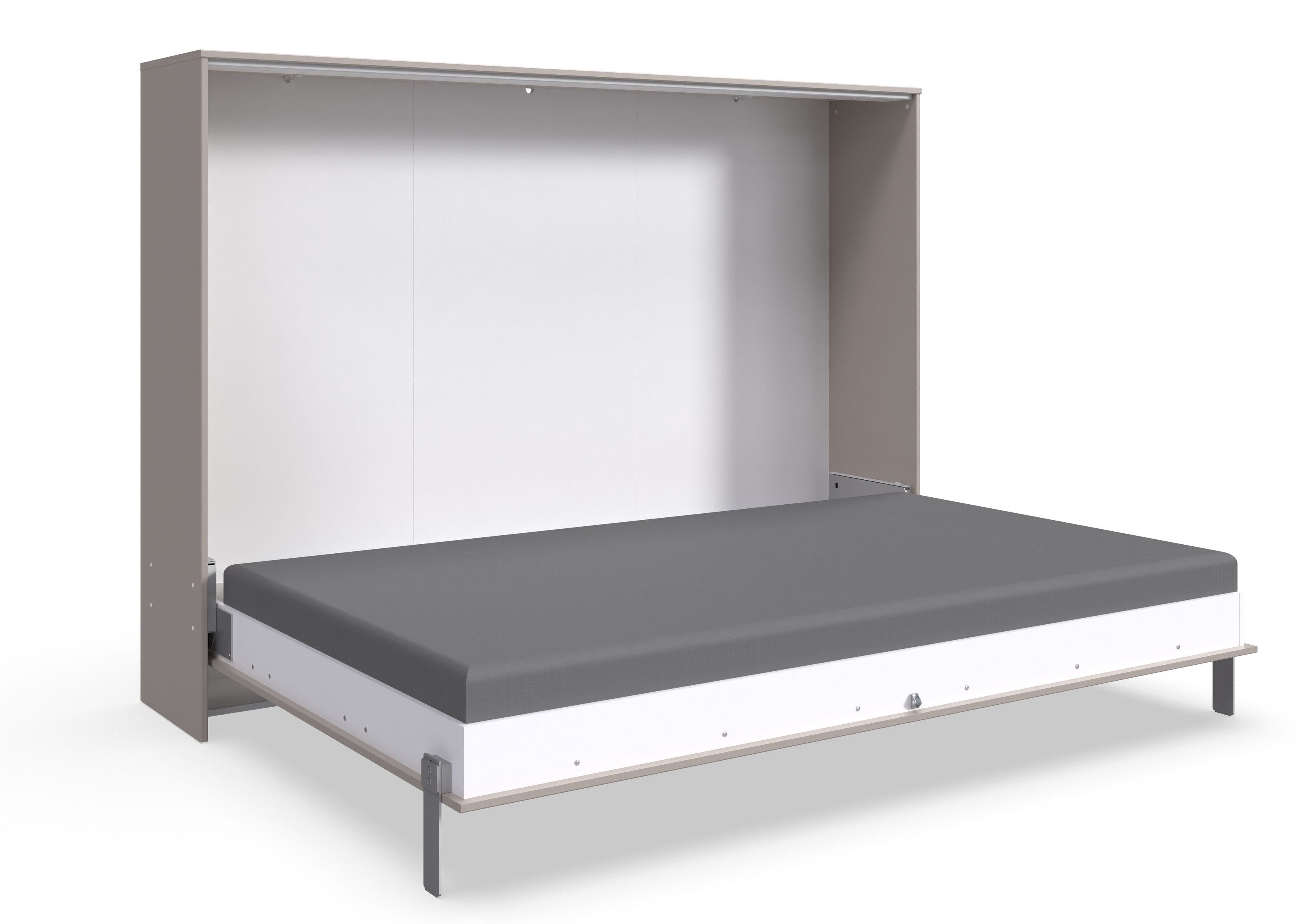 freiraum Schrankbett BAHAMAS in SAHARAGRAU - 212x154x43cm (BxHxT)