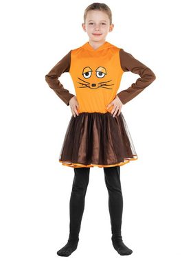 Maskworld Kostüm Die Sendung mit der Maus - Maus Kleid für Kinder, Offizielles Kostümkleid für Mädchen zur Sendung mit der Maus
