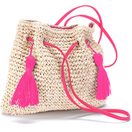 LASCANA Umhängetasche Strandtasche, aus Papierstroh, Handtasche, Schultertasche VEGAN