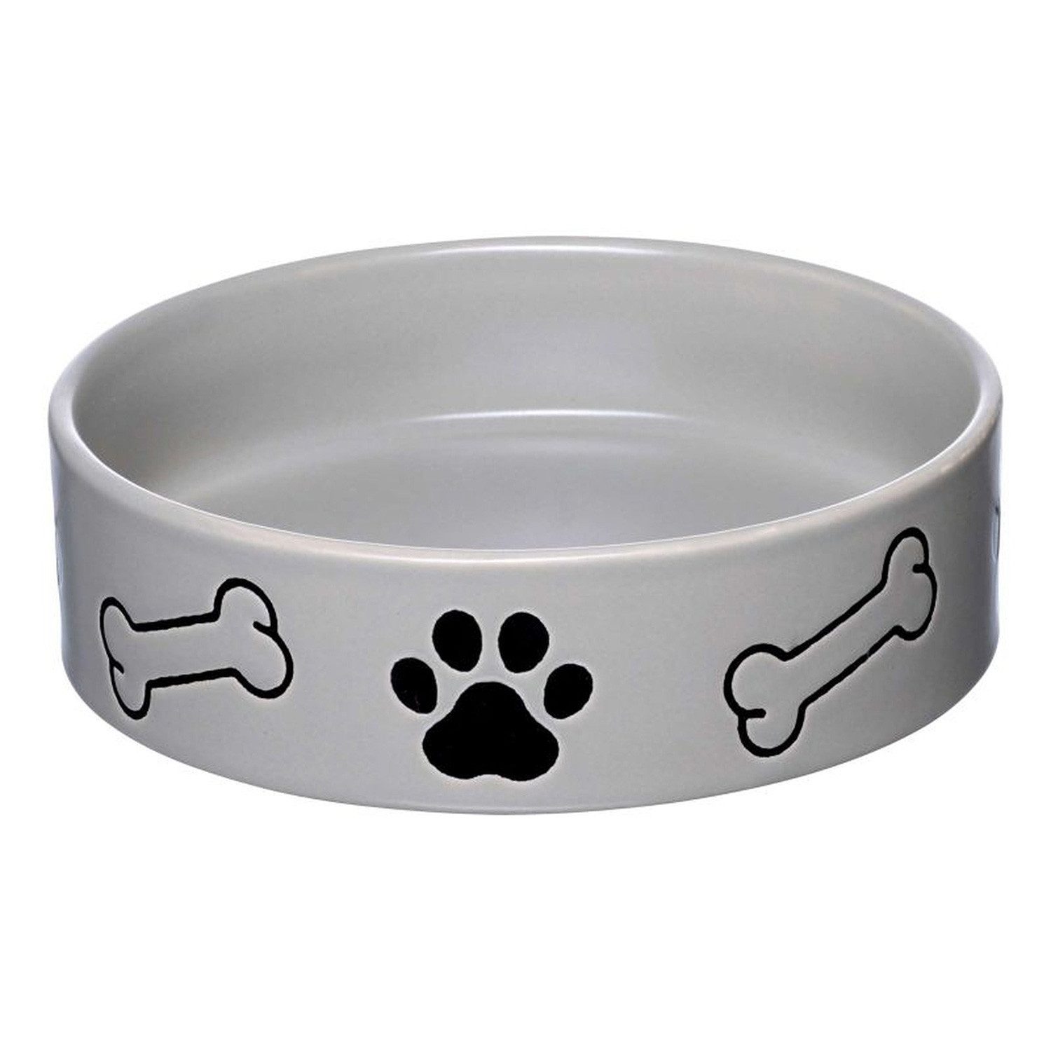 Ritzenhoff & Breker Futternapf Steingut-Napf Mika Dog 350 ml mit Hunde-Motiv, Steingut