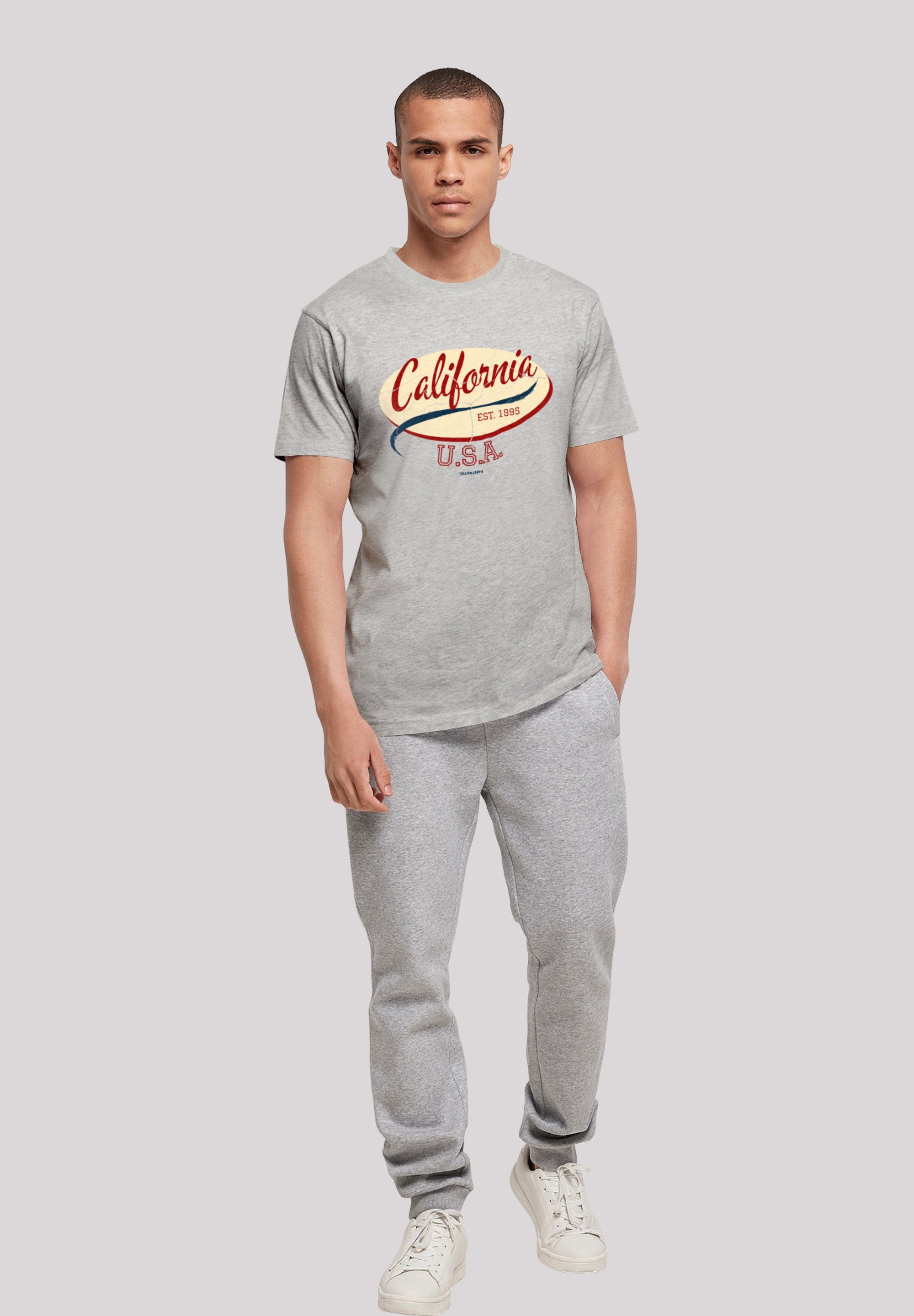 T-Shirt grey F4NT4STIC heather UNISEX California TEE