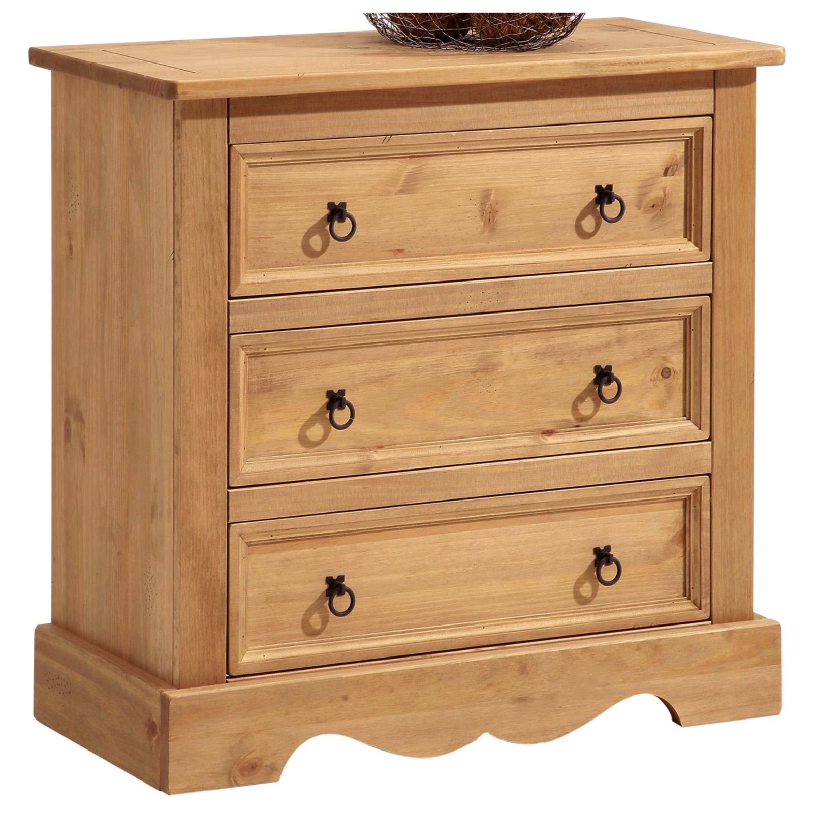 IDIMEX Kommode TEQUILA, Sideboard TEQUILA Schrank Kiefer massiv, 3 Schubladen, Buffetschrank G