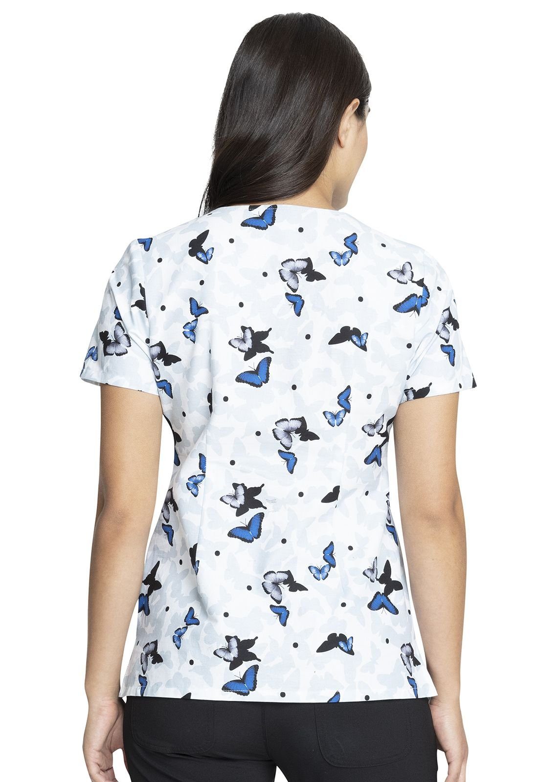 Cherokee Funktionsbluse Bunt bedruckter Damen Kasack "All a Flutte" Kasack mit Motiv – Bild 2 von 5