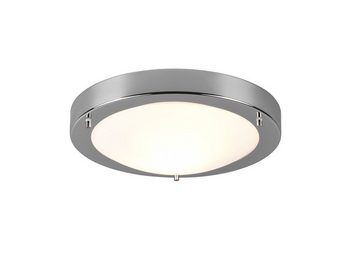 meineWunschleuchte LED Deckenleuchte, Dimmfunktion, LED wechselbar, Warmweiß, Badezimmer-Lampen Decke, Bad-lampe & Gäste WC Chrom Treppenhaus, IP44