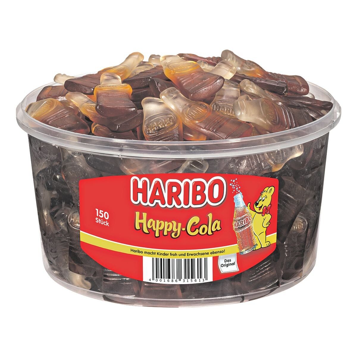 HARIBO Süßigkeit Happy Cola, 150 Stück /1200 g
