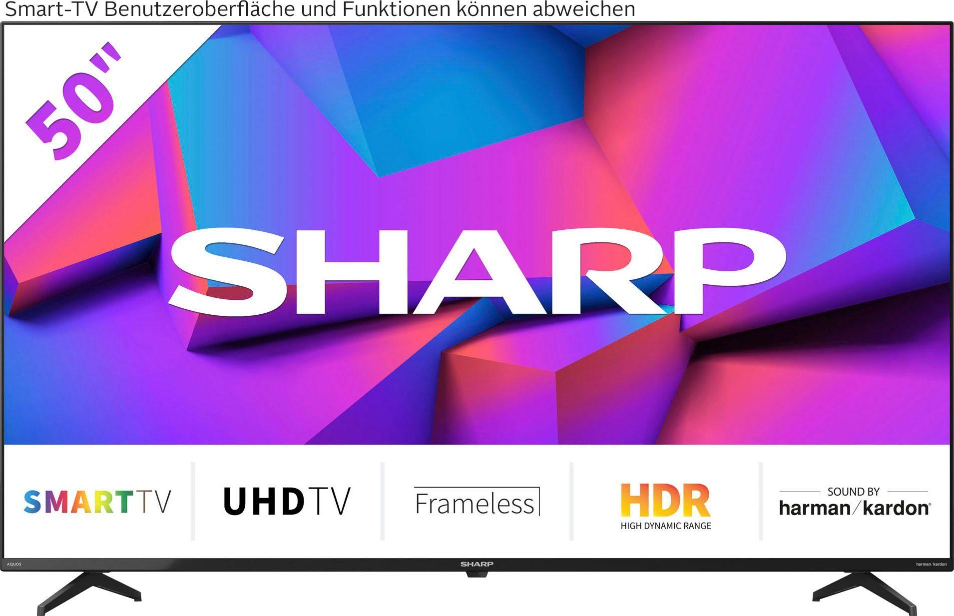 gerne bestellen Sharp 4T-C50FK2EL2NB LED-Fernseher (126 4K HD, Ultra cm/50 Smart-TV) Zoll