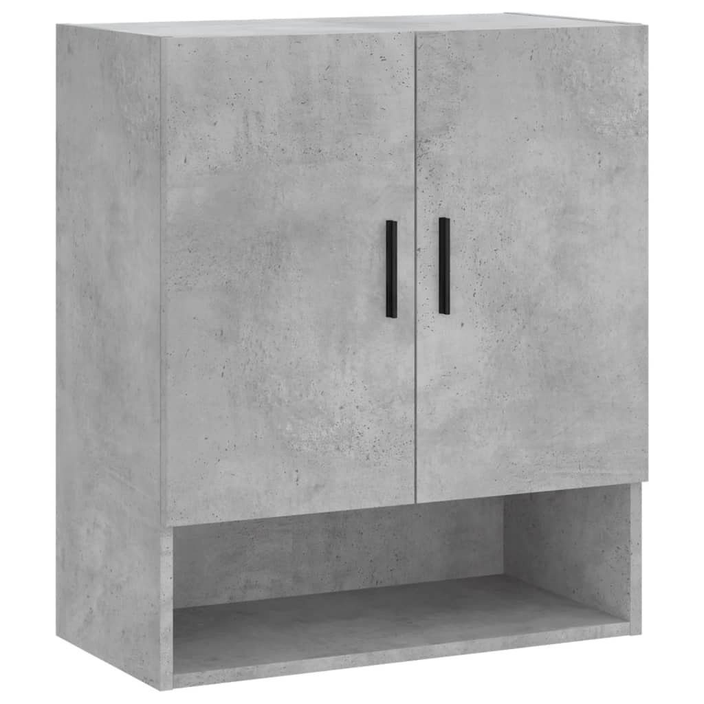 vidaXL Hängeschrank Wandschrank Betongrau 60x31x70 cm Holzwerkstoff (1-St)