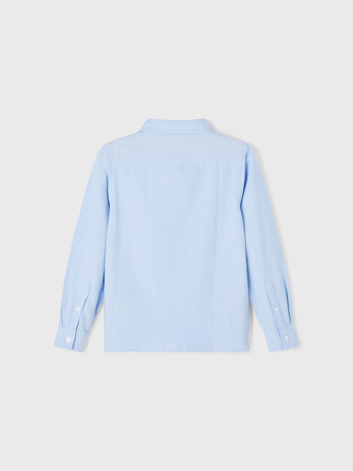 Name It Langarmhemd NKMNEWSA für Jungen mit Knopfleiste und Baumwollkomfort unifarben, casual, regular fit, Baumwolle, Hemdkragen