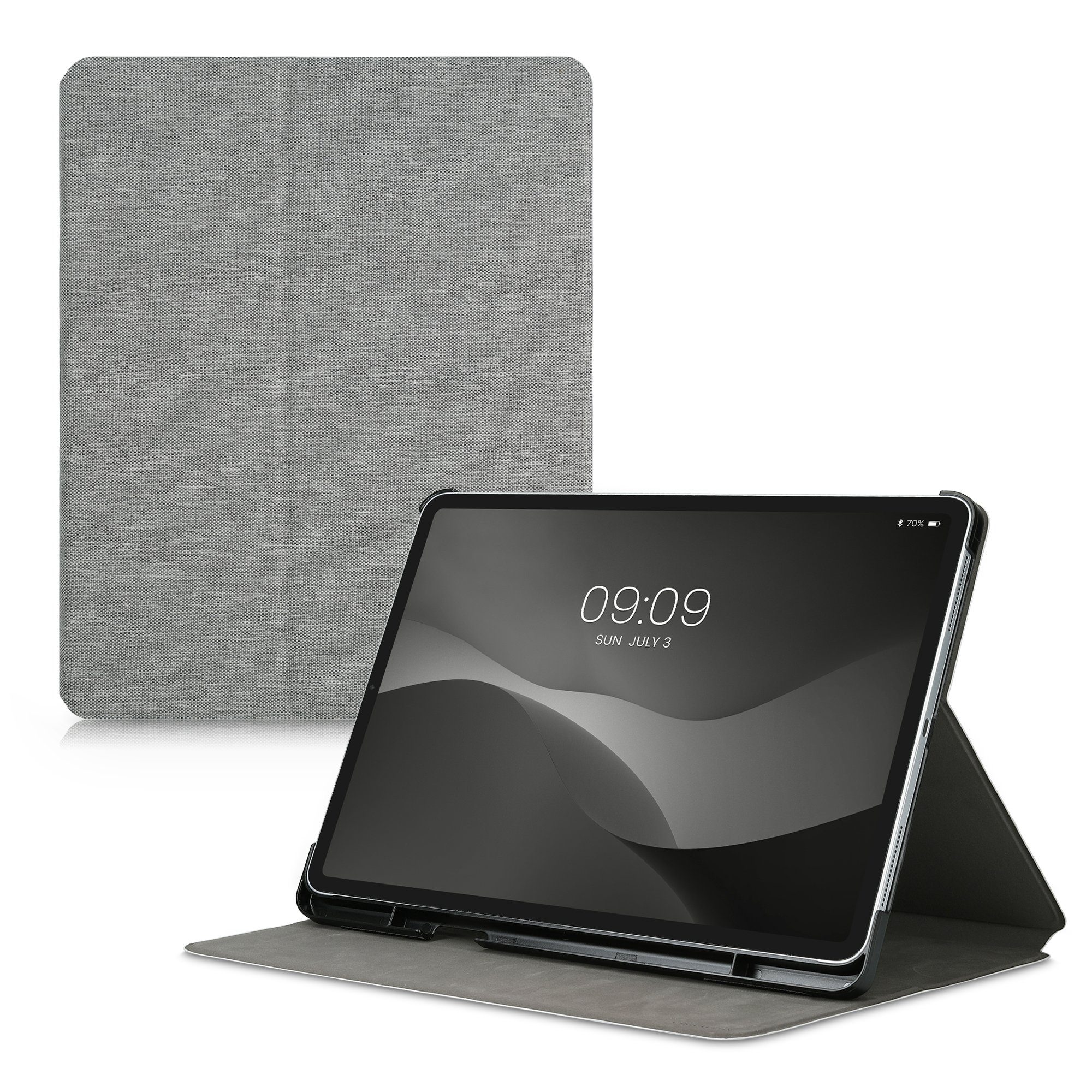 kwmobile Tablet-Hülle Hülle für Apple iPad Pro 12,9", (2022) / (2021) -  Slim Tablet Cover Case Schutzhülle mit Ständer