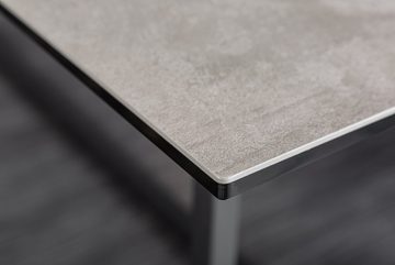 riess-ambiente Esstisch SYMBIOSE 200cm grau / schwarz (Einzelartikel, 1-St), Esszimmer · Keramik · Metall · Beton-Optik · Industrial Design