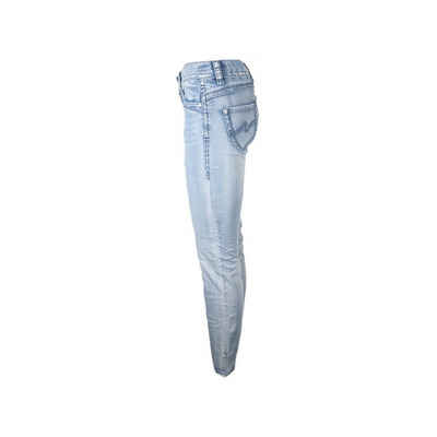 Blue Monkey 5-Pocket-Jeans blau (1-tlg)