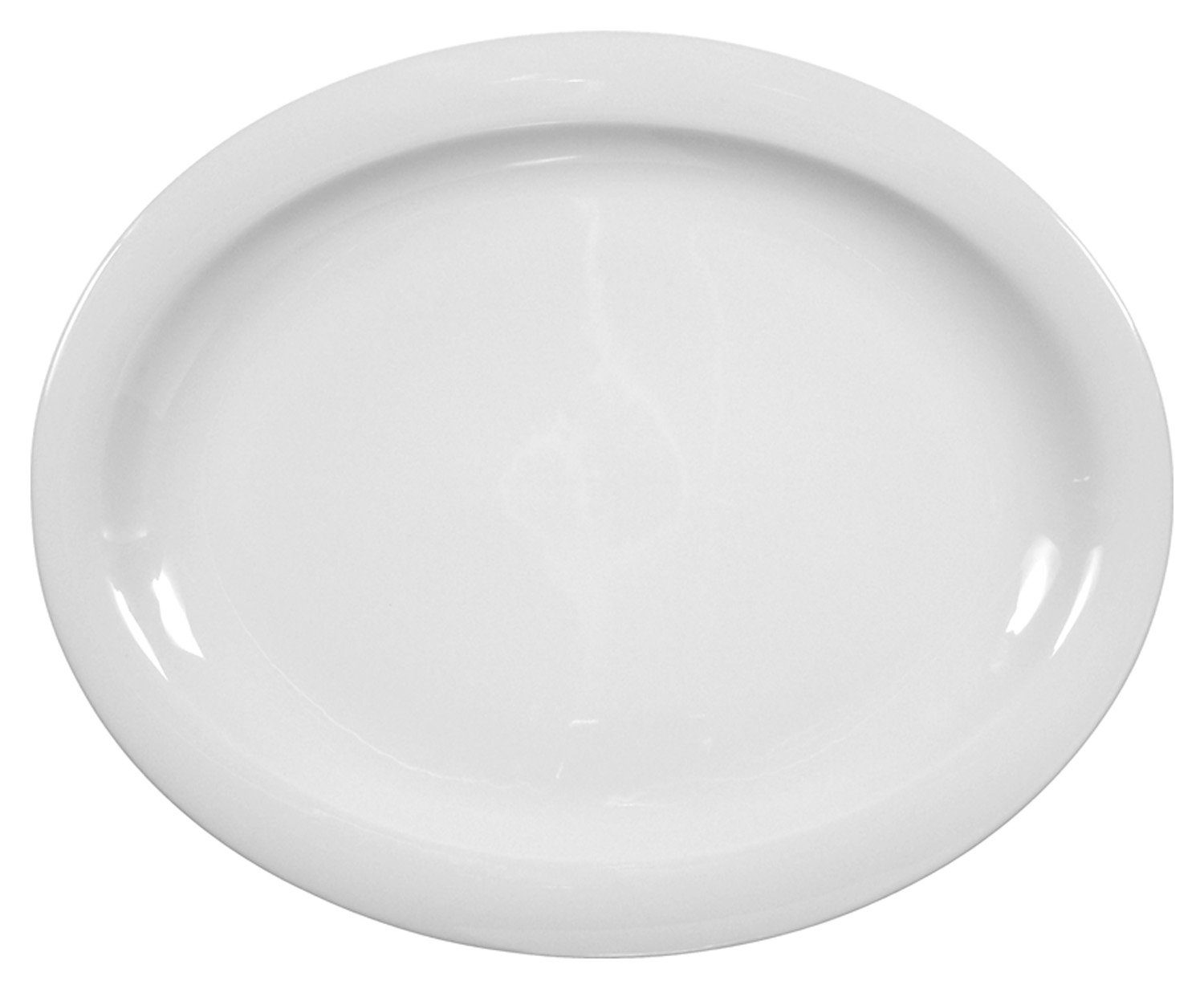 Seltmann Weiden Servierplatte Platte TOP LIFE UNI, Weiß, B 31,5 cm, Porzellan