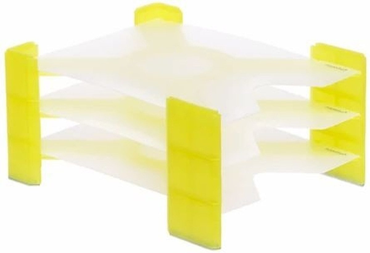 Briefablage Briefablage X-Filer A4 PP gelb transluzent VE=3 Stück.