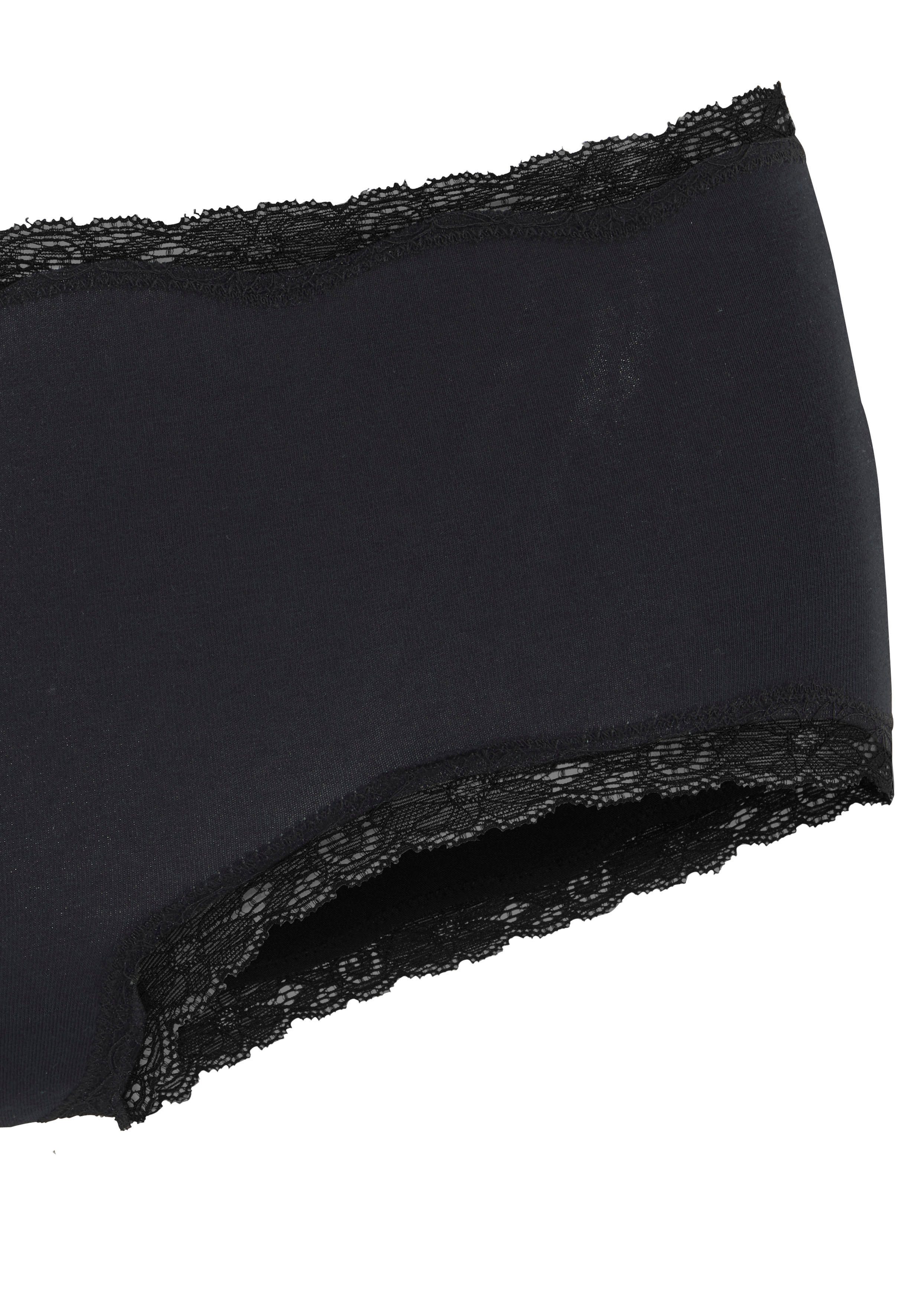 Vivance Panty (5er-Pack) aus elastischer Baumwolle, unifarbene Optik