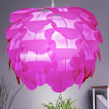 EGLO Kugelleuchte, Leuchtmittel nicht inklusive, Decken Hänge Lampe purple Wohn Ess Zimmer Beleuchtung Blätter