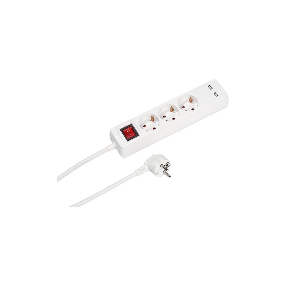 Vivanco 3-fach Steckdosenleiste mit Schalter (39613) Steckdosenleiste