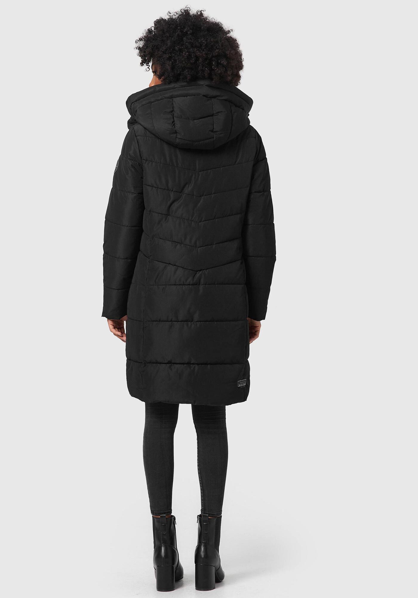 Marikoo Winterjacke Natsukoo XVI Stepp Mantel mit großer Kapuze – Bild 4 von 5