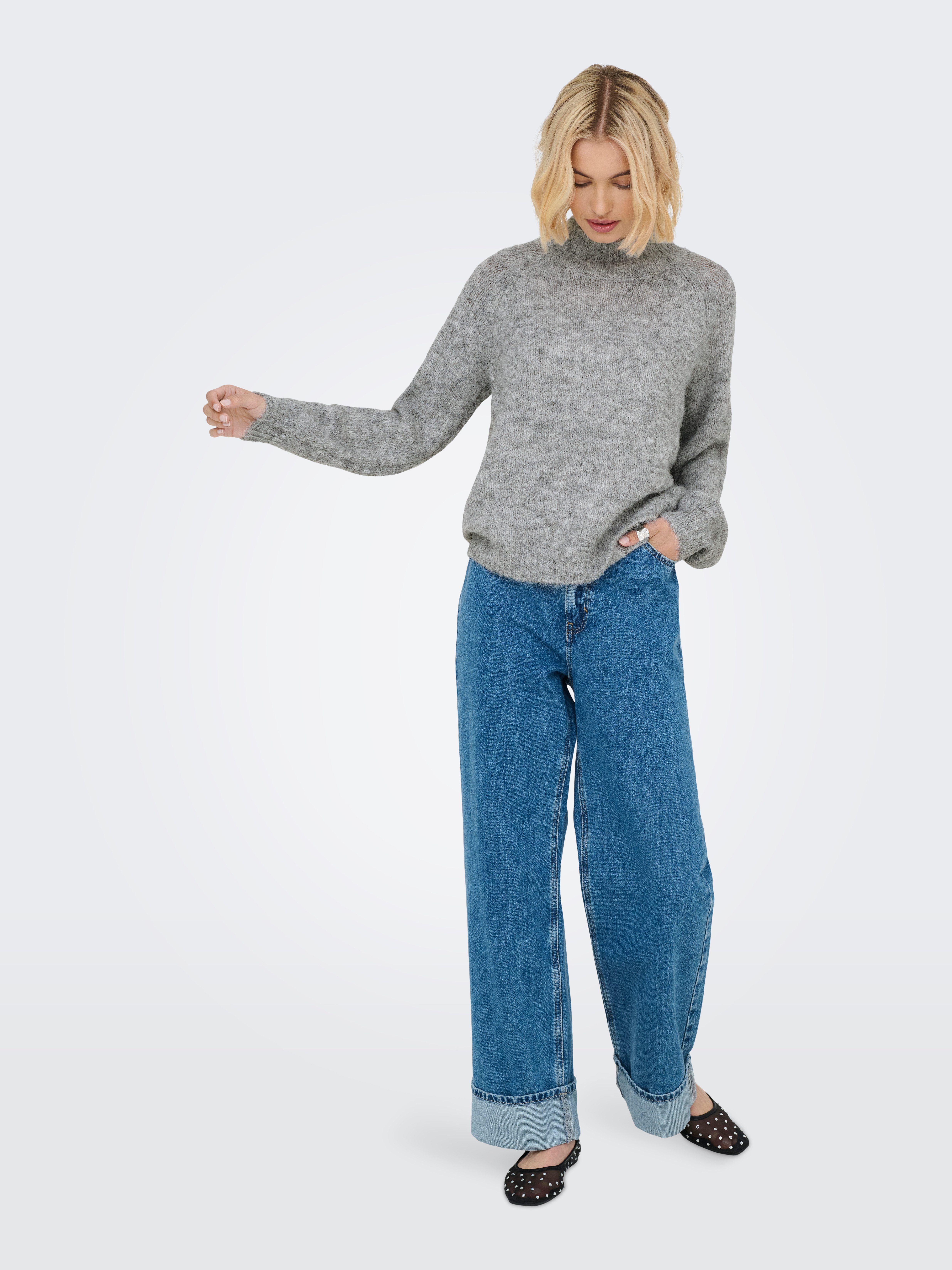 JDY Stehkragenpullover JDYZOEY LIFE L/S HN RAGLAN PUL KNT NOOS