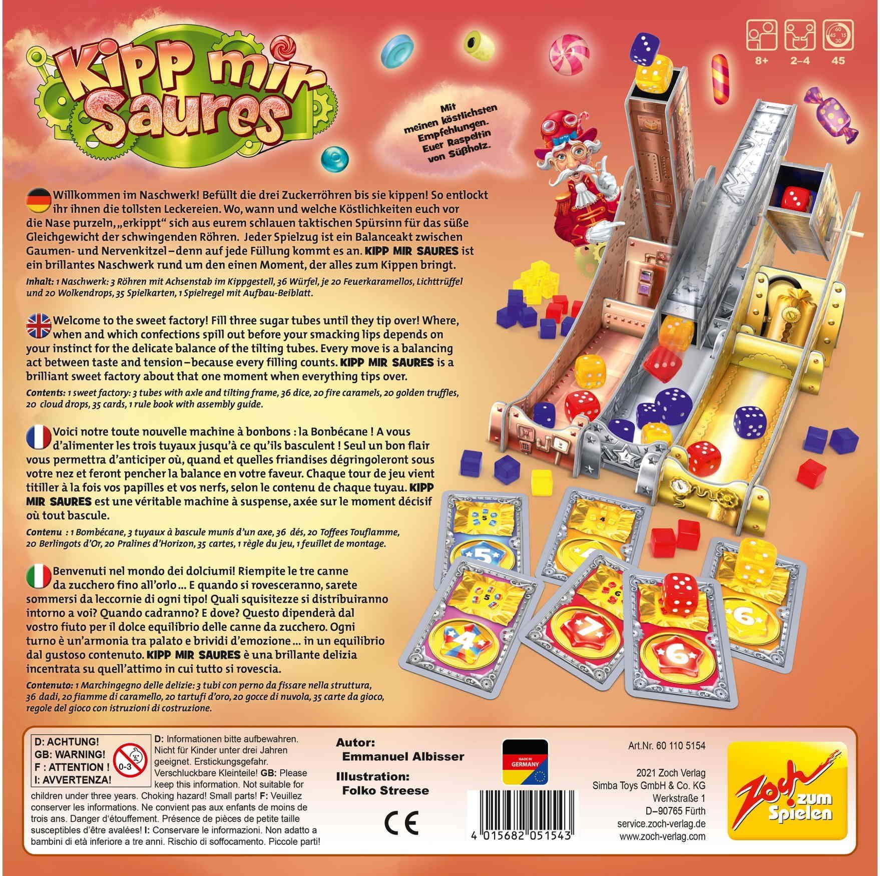 Zoch Spiel Familienspiel Aktionsspiel Kipp mir Saures 601105154