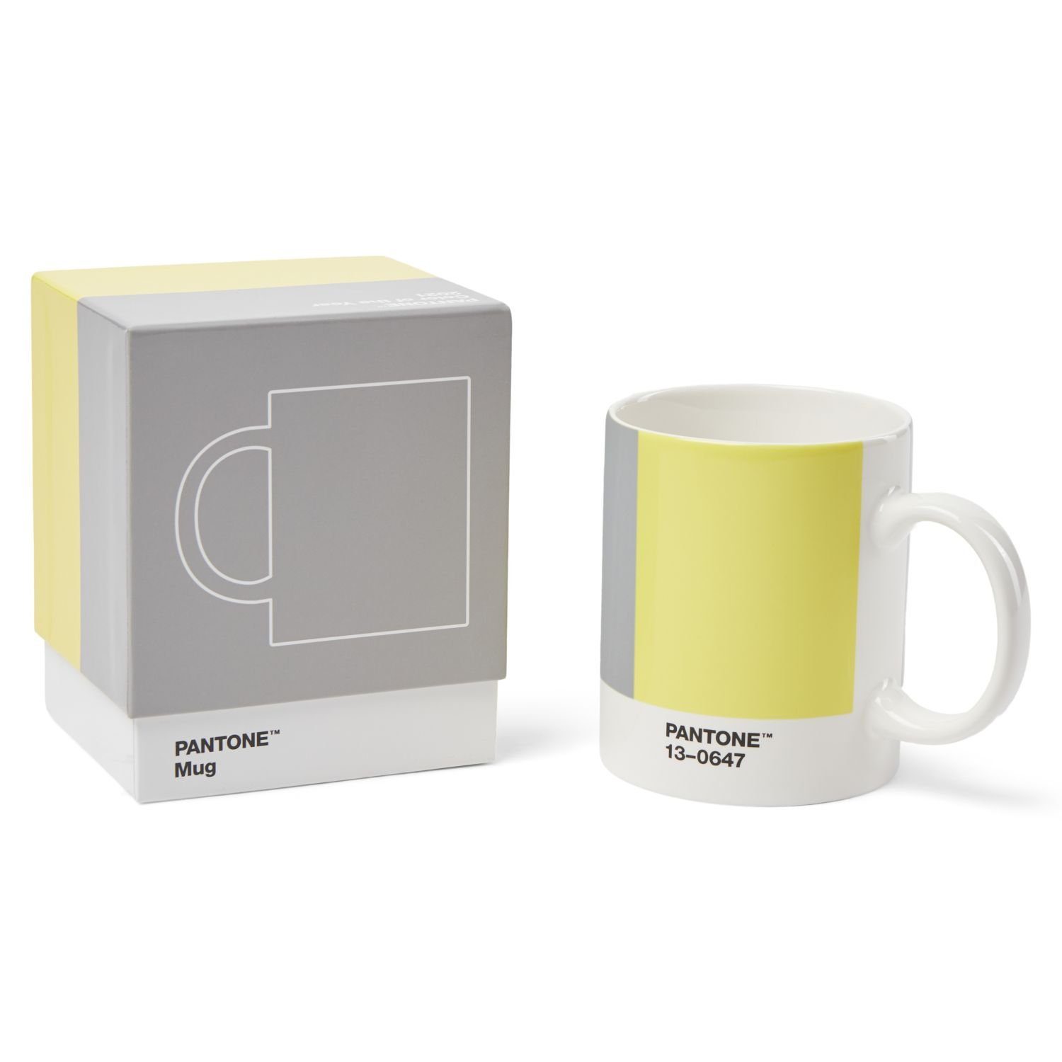 Pantone Universe Кружки COY 2021 Ultimate Gray & Illuminating, Porzellan, Porzellan
