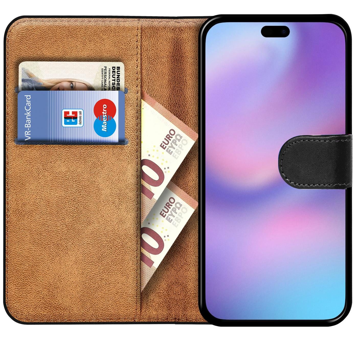CoolGadget Handyhülle Book Case Handy Tasche für Apple iPhone 17 Pro Max 6,9 Zoll, Hülle Klapphülle für iPhone 17 Pro Max, iPhone 18 Pro Max Schutzhülle – Bild 2 von 5