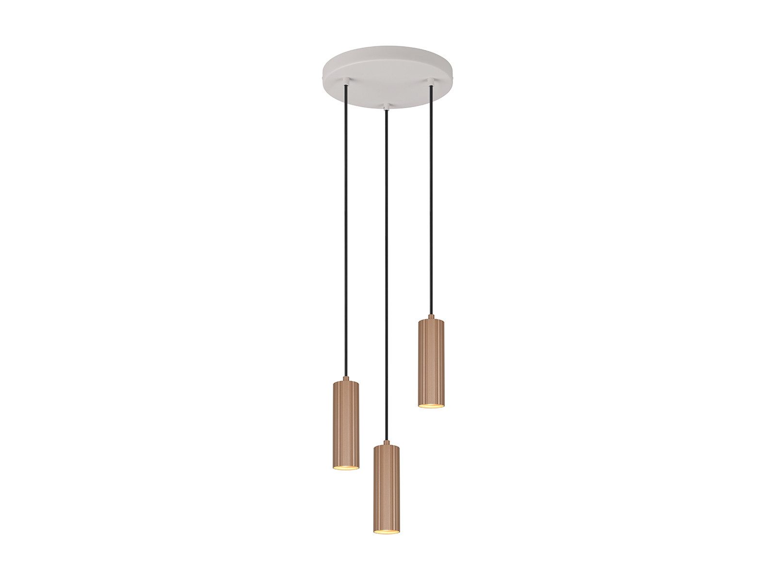 TRIO Leuchten LED Pendelleuchte, Dimmfunktion, LED wechselbar, Warmweiß, Cluster mehrflammig aus Metall über Esstisch & Galerie hängend Ø 28cm