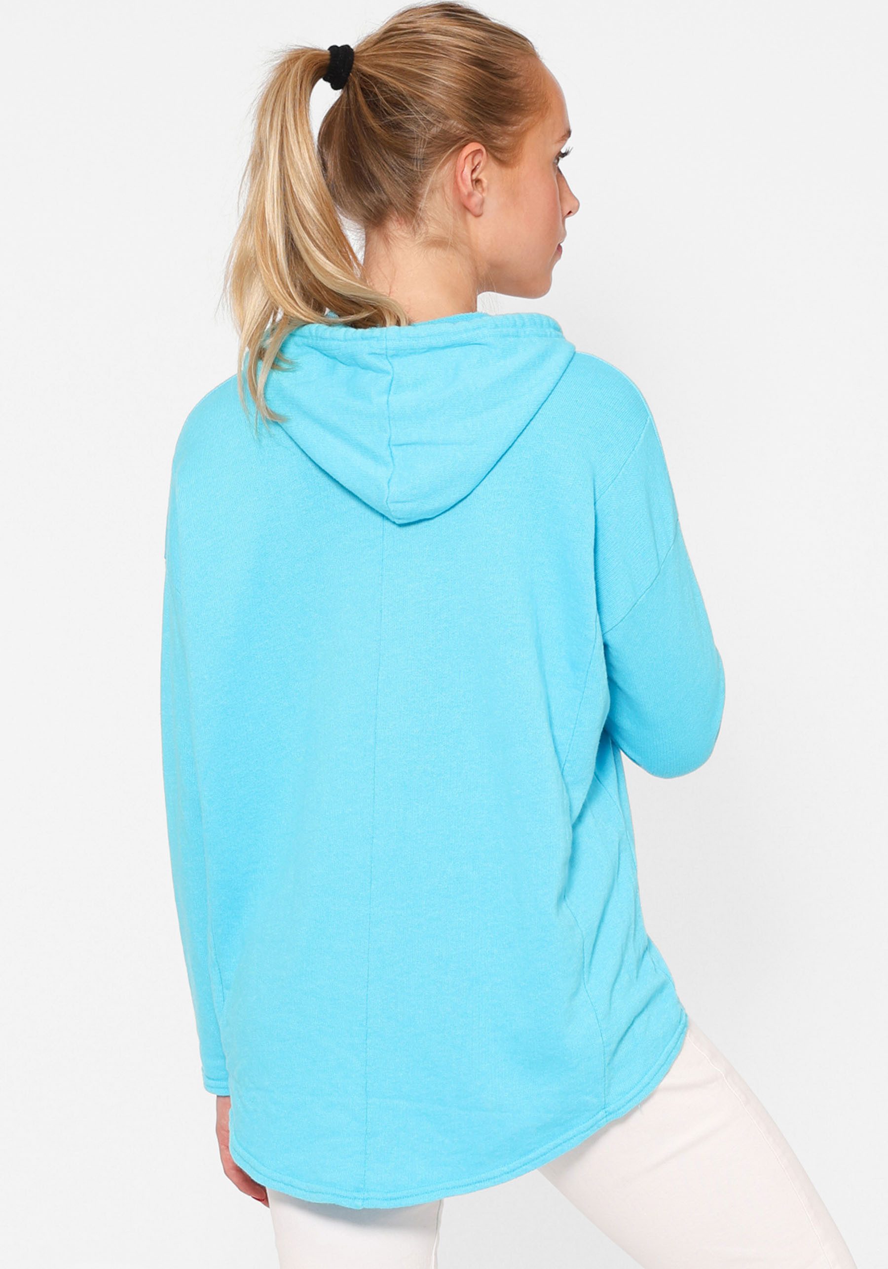 Zwillingsherz Hoodie "Moin" Kapuze, Kordelzug, Langarm, maritimer Schriftzug