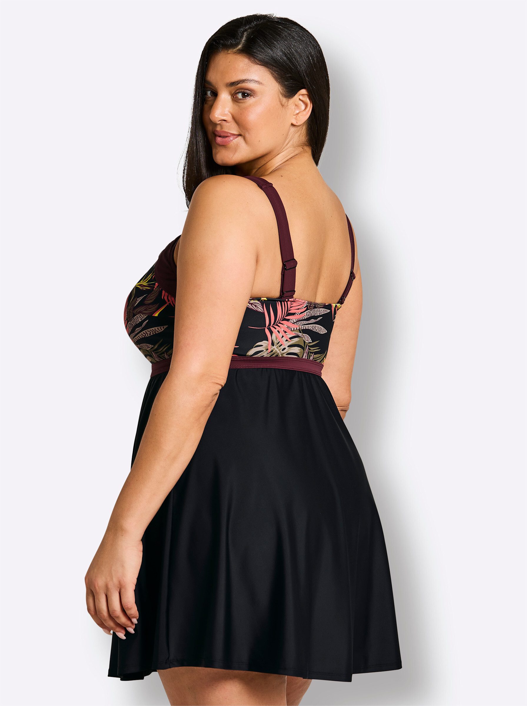 Sheego Badeanzug Badekleid Ärmellos