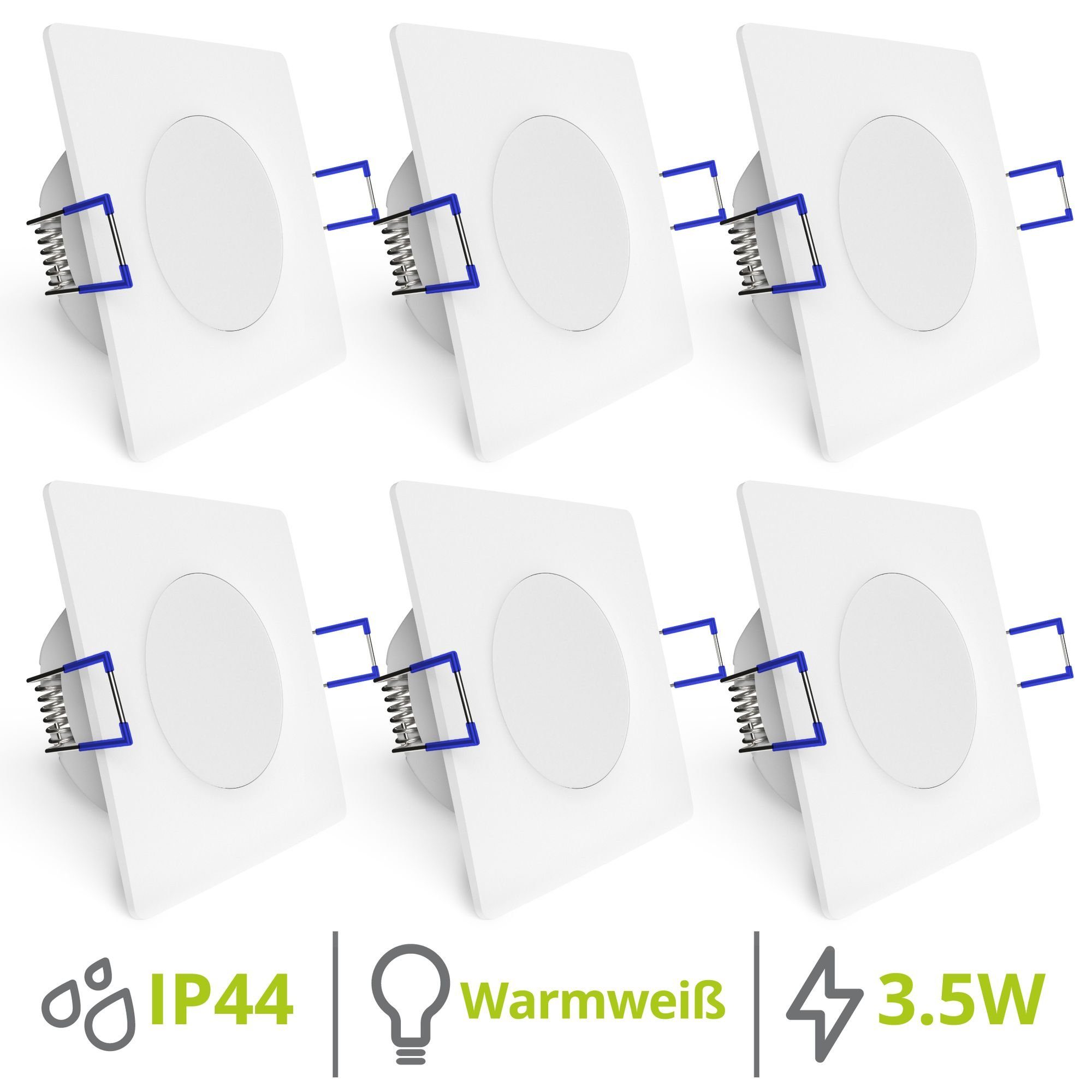 linovum LED Einbaustrahler 6er Set flache günstig online kaufen