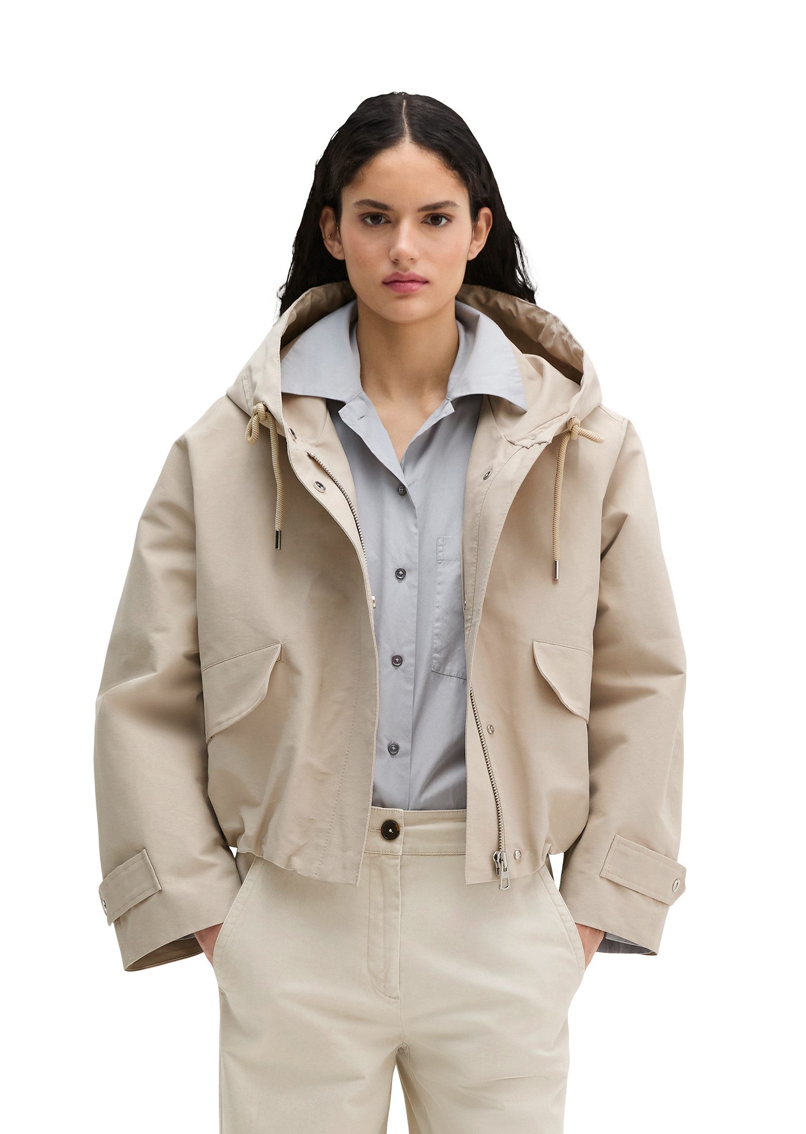 Marc O'Polo Outdoorjacke aus Cotton-Nylon-Mix