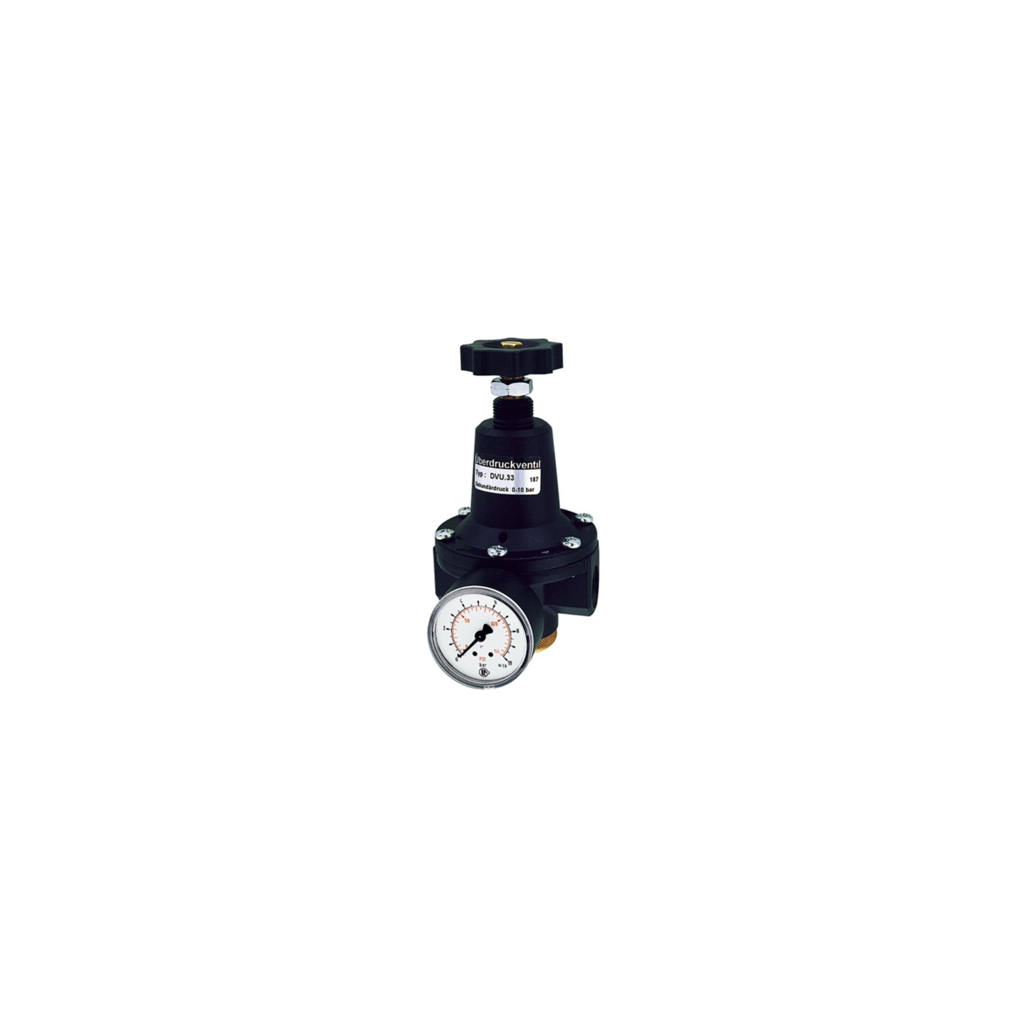 RIEGLER Druckregler Riegler Druckbegrenzungsventil, inkl. Manometer, G 1/2, 0,1 - 3,0 bar