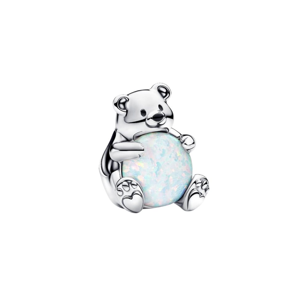 Pandora Charm-Einhänger 793589C01, Eisbär, Opal, Tier, Süß