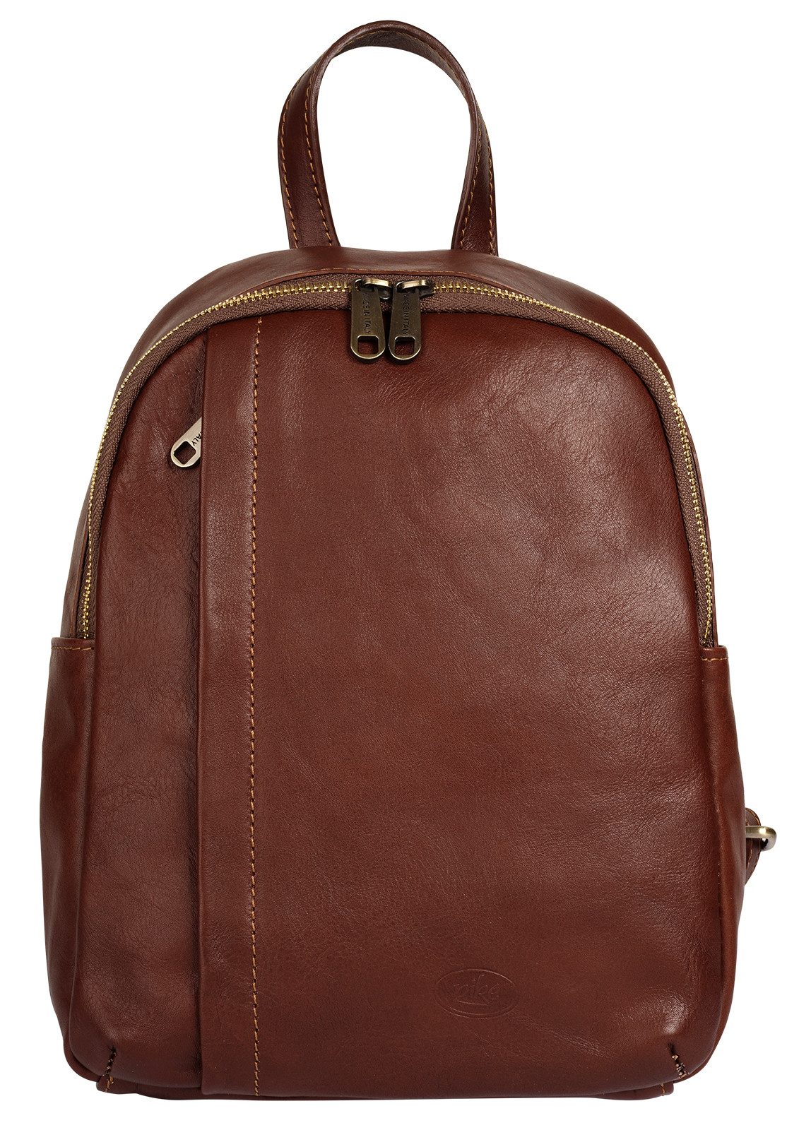 Piké Cityrucksack, echt Leder, Made in Italy