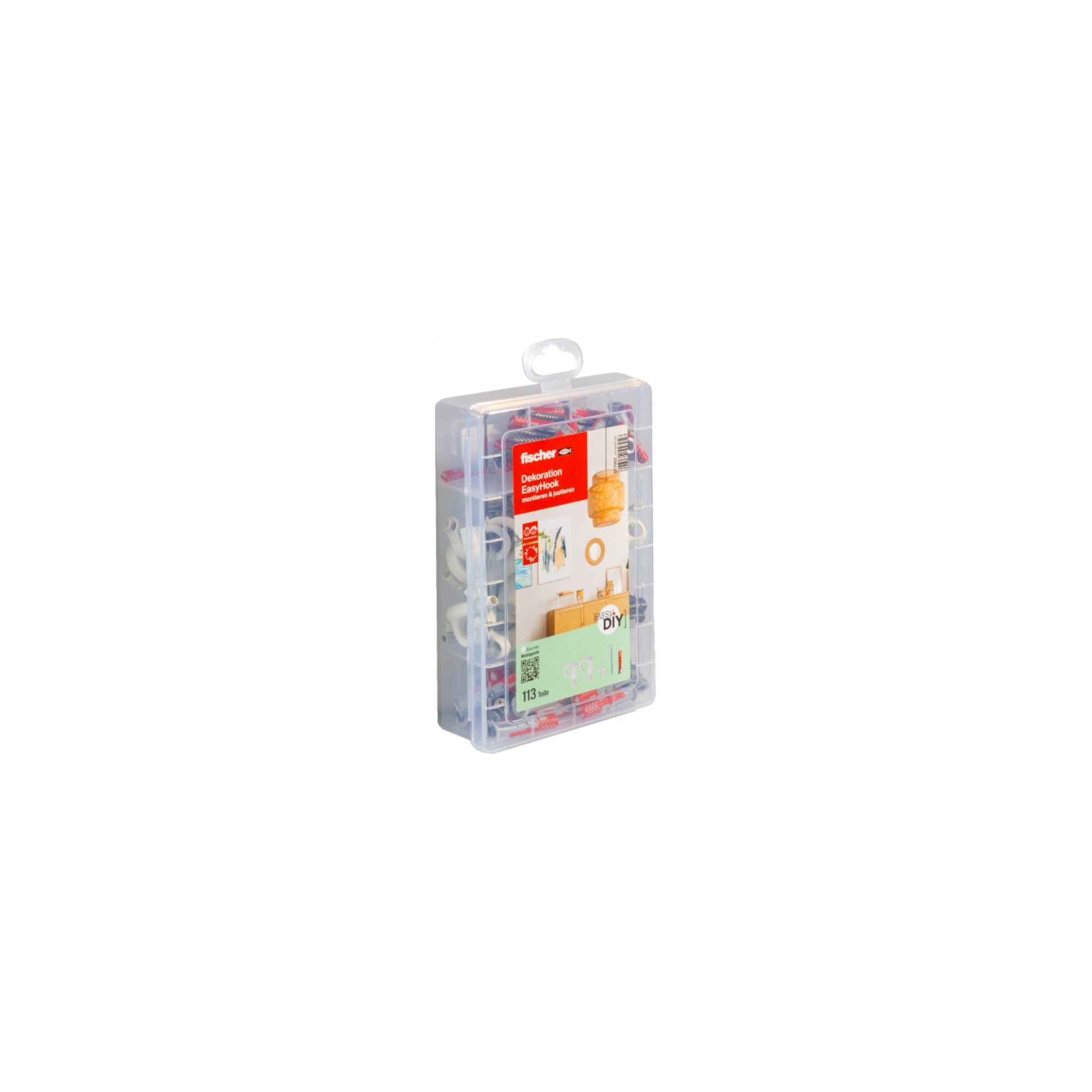 fischer Schrauben- und Dübel-Set fischer easyDIY Box Dekoration + Schraube (113 Teile)