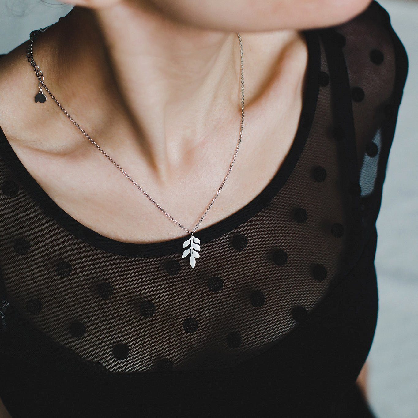 Hey Happiness Kette mit Anhänger Blatt, günstig online kaufen