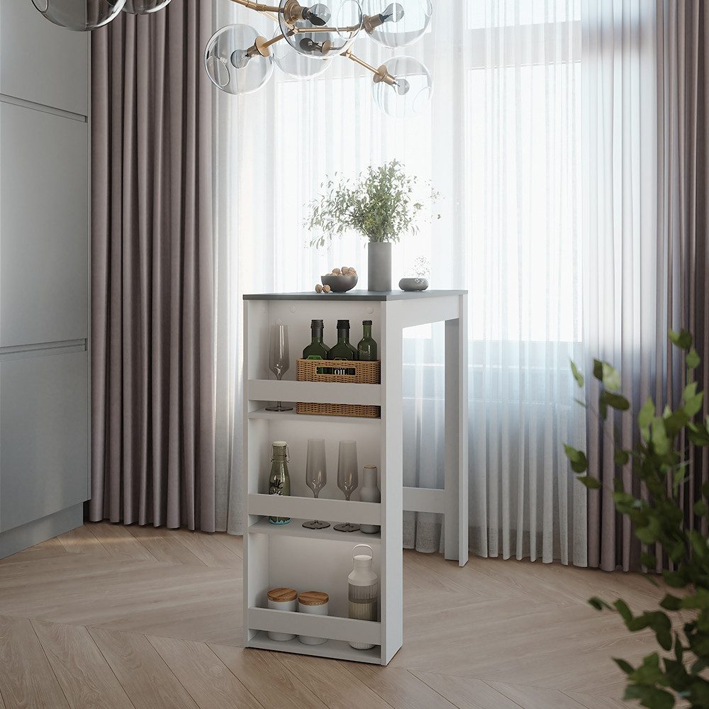 Vicco Bartisch Repose, Anthrazit/Weiß, 45 x 110 cm günstig online kaufen