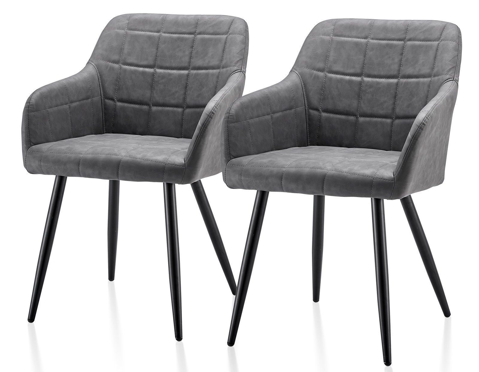 Ofcasa Esszimmerstuhl Retro Kunstleder Sessel, Wohnzimmerstuhl günstig online kaufen