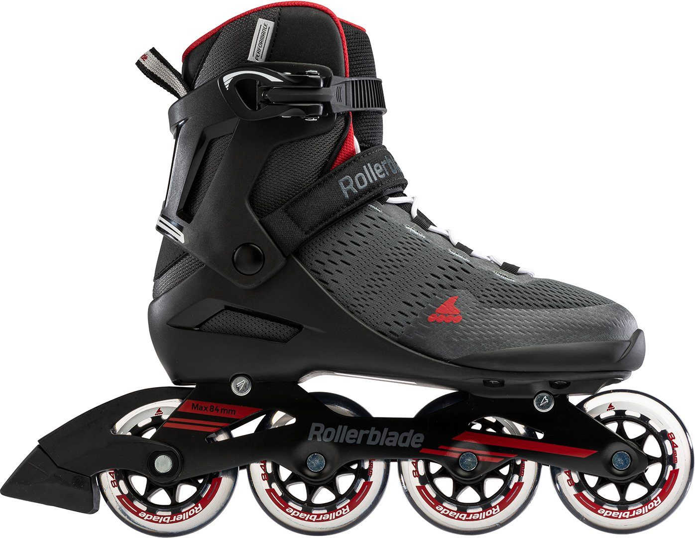 Sport Skateausrüstung ROLLERBLADE Inlineskates ROLLERBLADE SPARK 84 Inline Skate 2021 dark grey/red