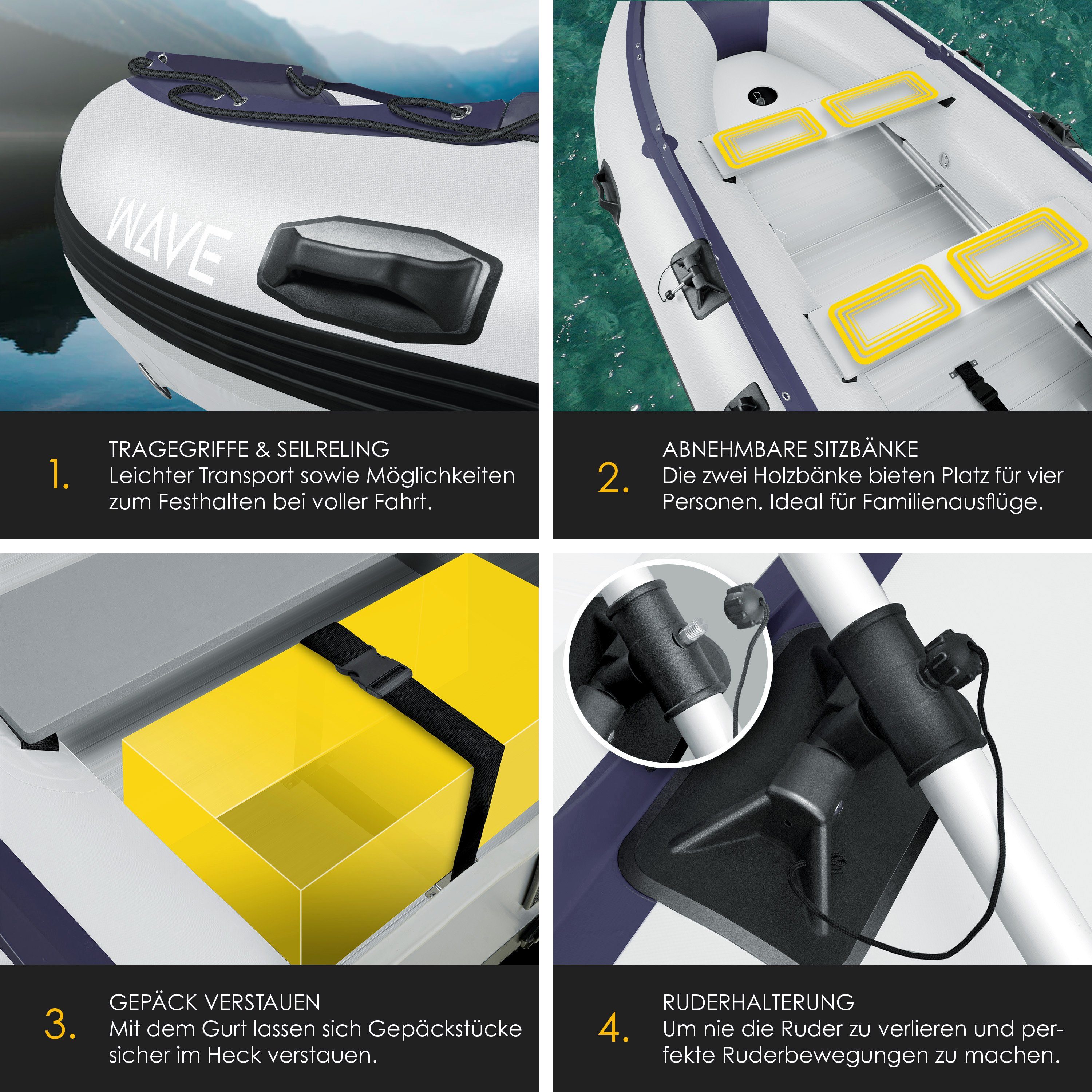 kesser schlauchboot 3 20 m für 4 personen