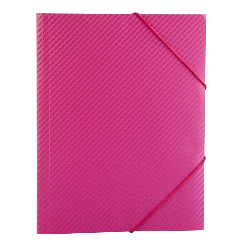 MICA Schreibmappe Sammelmappe/ Eckspanner DIN A3 - Carbon Design - Pink