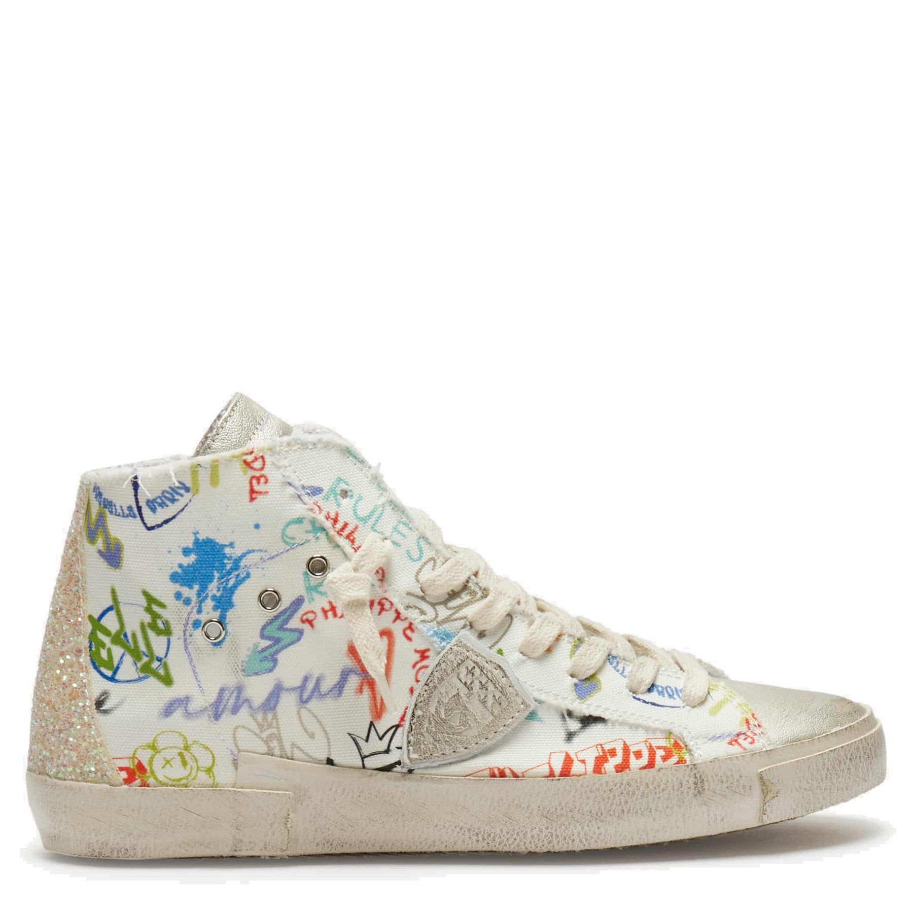 PHILIPPE MODEL PHILIPPE MODEL Sneaker PRSX HIGH WOMAN aus Leder - Weiß Sneaker