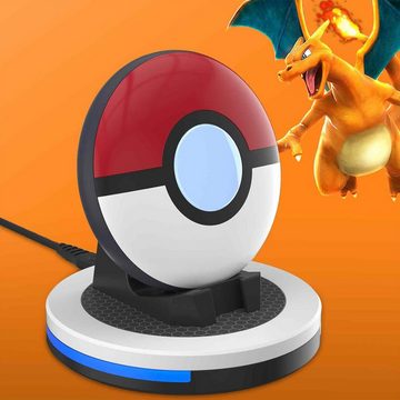 Tadow Ladestation für Pokémon GO Plus,Spiele-Ladegerät,Ladedock Ladeschale (mit RGB-Licht und USB-Typ-C-Ladekabel)