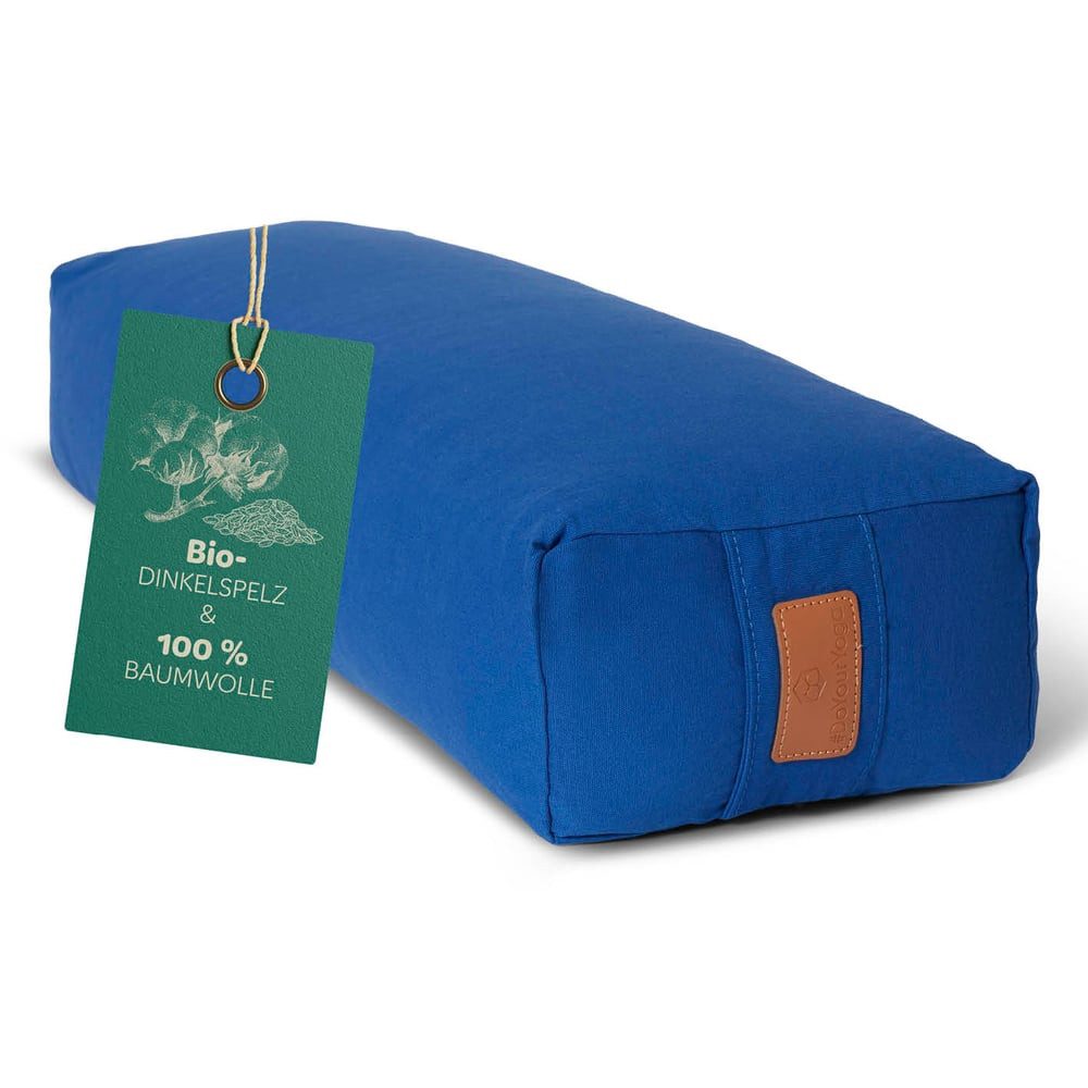 #DoYourYoga Yogakissen Yoga Bolster Paravati, gefüllt mit Bio-Dinkelspelz,Yogakissen 67x22x13cm