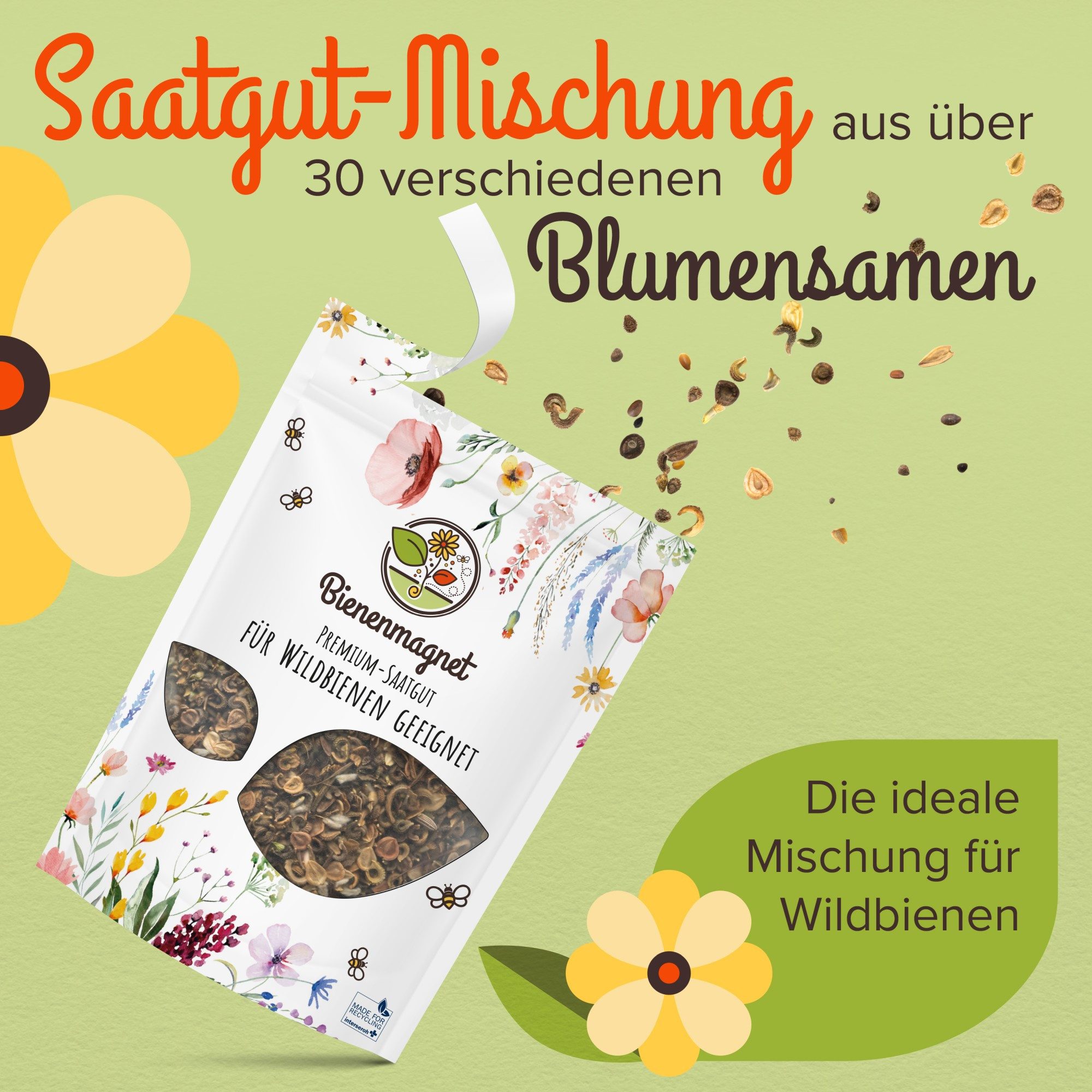 Bienenmagnet Blumensamen Premium Wildblumensamen für eine bunte Blumenwiese günstig online kaufen