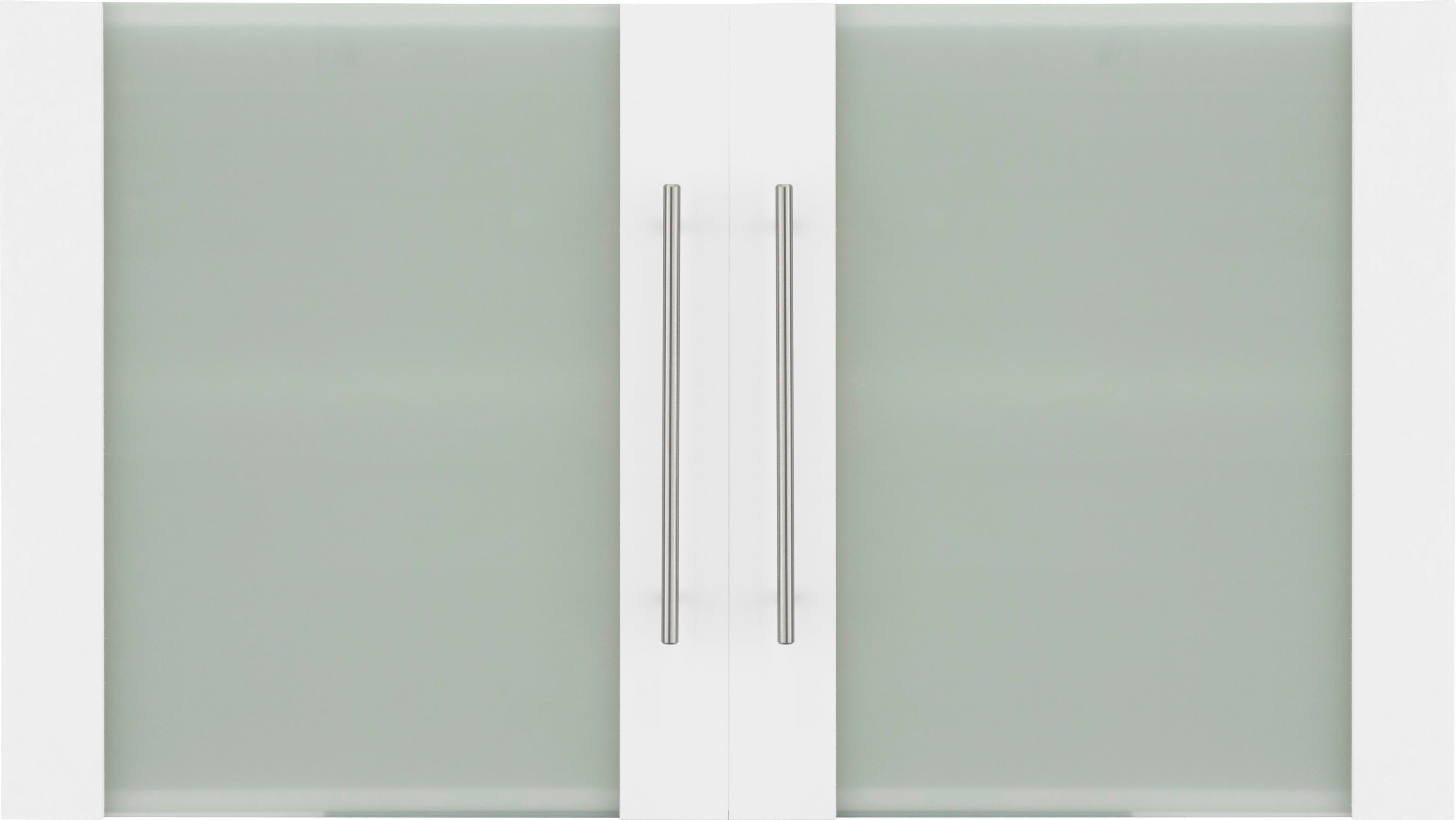 wiho Küchen Glashängeschrank Unna Front mit Glaseinsatz