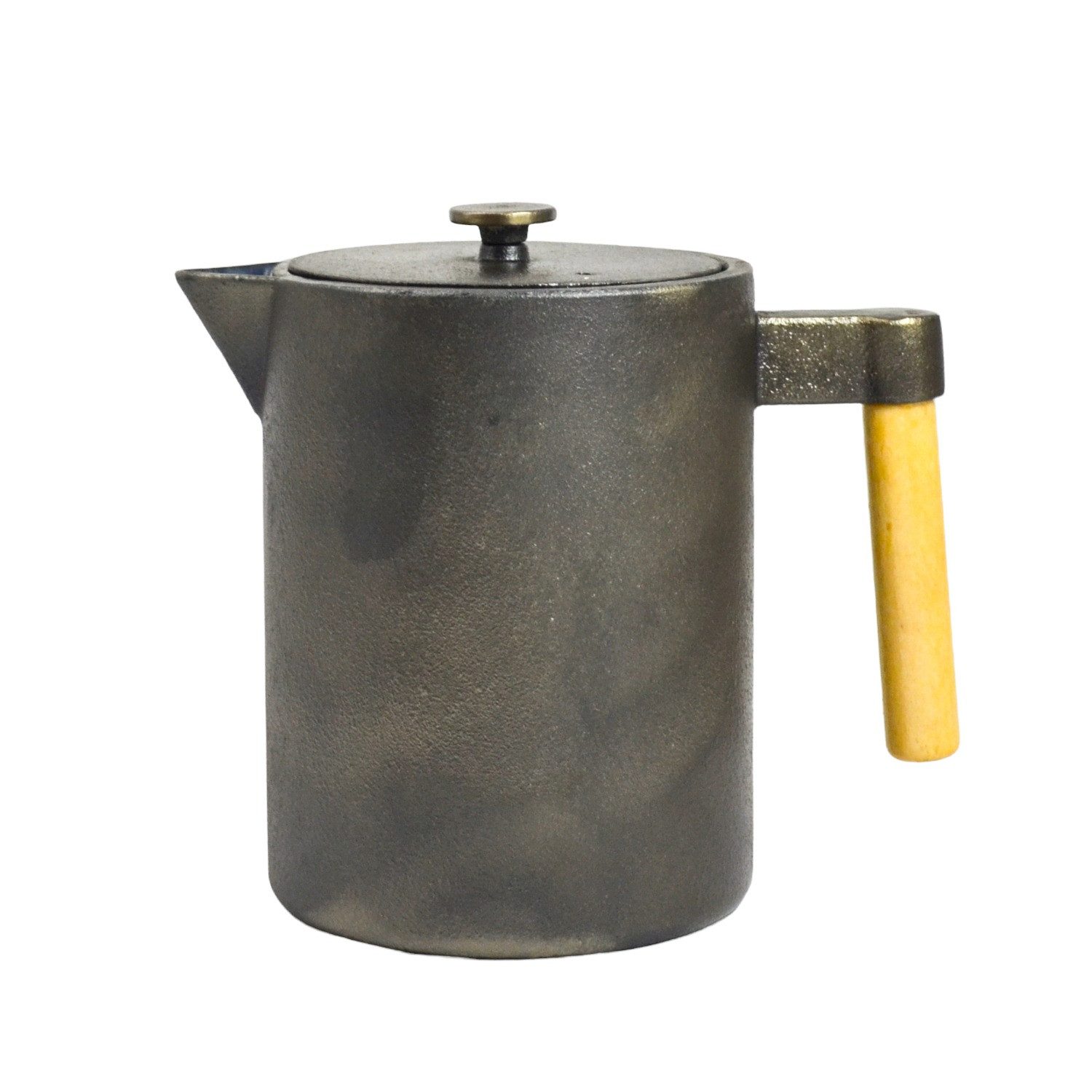 JA-UNENDLICH Teekanne Kohi, 1.2 l, aus Gusseisen handgefertigt im Sandgussverfahren, innen emailliert