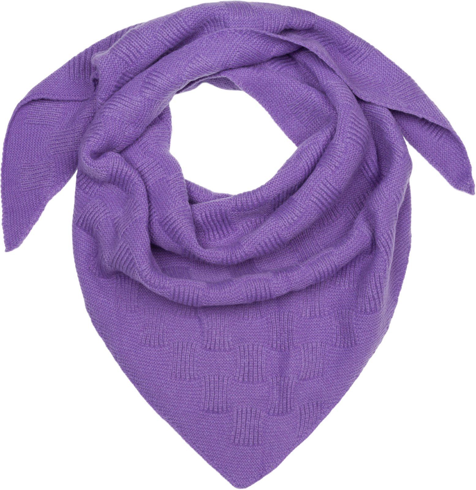 styleBREAKER Strickschal Strick Dreiecktuch Schachbrett Strickmuster, (1-St)