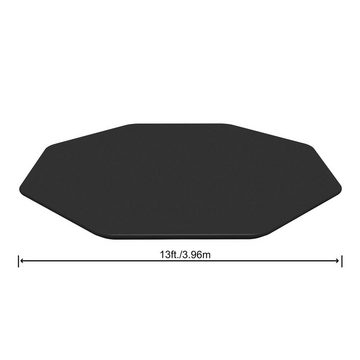 Bestway Pool-Abdeckplane Flowclear, 401 cm Durchmesser, rund, aus PVC, Schwarz