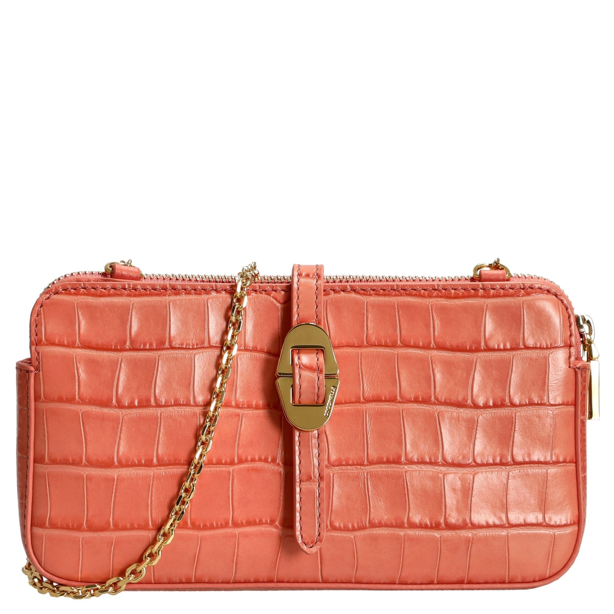Umhängetasche Mini Bag Croco Soft - Umhängetasche 20 cm (geranium)